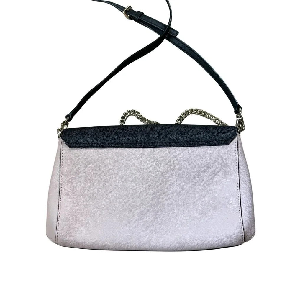 Kate‎ Spade Addison Laurel Way Crossbody Shoulder Bag Chain Pink Black